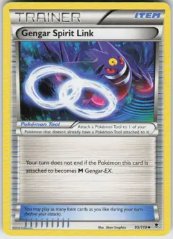 GENGAR SPIRIT LINK 95/119 PHANTOM FORCES POKEMON UNCOMMON NM/M - Image 1
