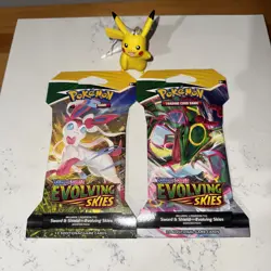 Pokemon TCG: Sword & Shield - Evolving Skies Sleeved Booster Packs, 2 Packs Lot 820650808784 - Image 1