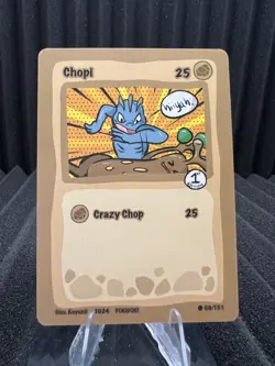 Chopi (Machop) 66/151 - Pokidoki First Edition Fan Art - Pokemon - Image 1