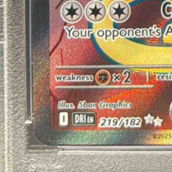 Team Rocket's Persian ex 2025 Pokemon Destined Rivals #219/182 PSA 10 - Image 5