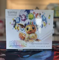 Pokemon Center Exclusive Prismatic Evolutions ETB Elite Trainer Box Sealed - Image 1