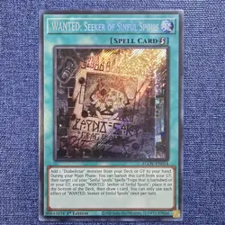 Yugioh WANTED: Seeker of Sinful Spoils AGOV-EN054 - Secret Rare - 1st Edition NM - Image 1