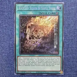 Yugioh WANTED: Seeker of Sinful Spoils AGOV-EN054 - Secret Rare - 1st Edition NM - Image 3