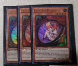 THREE NM Traptrix Pudica - SDBT-EN001 - Ultra Rare 1st Edition - yugioh - Image 1
