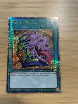 Yugioh! Pot of Desires - RA01-EN056 - Quarter Century Secret Rare - 1st Edition - Image 1