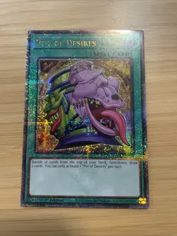 Yugioh! Pot of Desires - RA01-EN056 - Quarter Century Secret Rare - 1st Edition - Image 2