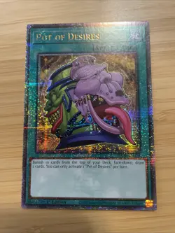 Yugioh! Pot of Desires - RA01-EN056 - Quarter Century Secret Rare - 1st Edition - Image 3