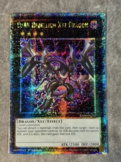 Yugioh Dark Rebellion XYZ Dragon RA04-EN237 Quarter Century Secret Rare 1st NM - Image 1