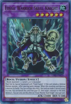 x3 Fossil Warrior Skull Knight - GFP2-EN129 - Ultra Rare - 1st Edition Yu-Gi-Oh! - Image 1