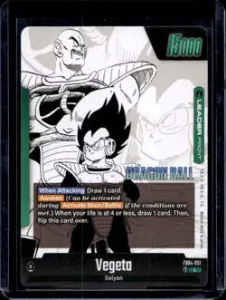 Dragon Ball Super Fusion World Vegeta Manga Booster Alt Art #FB04-051 - Image 2