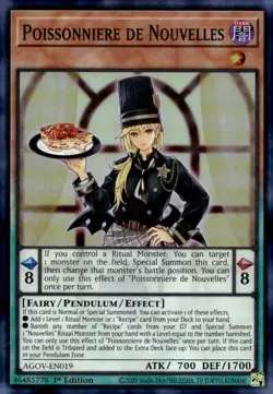 Yu-Gi-Oh! Poissonniere de Nouvelles 1st Ed. AGOV-EN019 Super Rare NM/LP x1 - Image 1