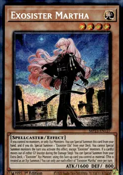 Yu-Gi-Oh! Exosister Martha 1st Ed. MP23-EN127 Prismatic Secret Rare NM/LP x1 - Image 1
