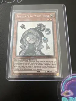 Yu-Gi-Oh RA05-EN100 Astellar Of The White Forest Alt Art Starlight Rare 1st Ed - Image 1