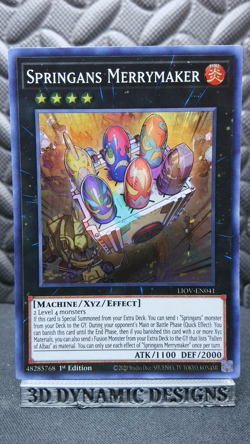 | Yugioh Springans Merrymaker LIOV-EN041 1st Edition Super Rare NM/M 🔥 | - Image 1