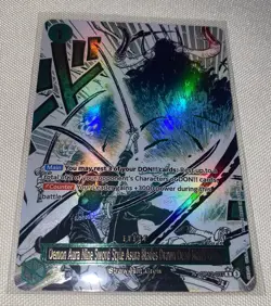 Demon Aura Nine Sword Style Asura Blades Drawn Dead Man's Game Alt Art OP12-037 - Image 3