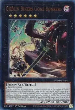 1x Goblin Bikers Gone Bonkers - 1st Edition NM Eng YuGiOh - Supreme Darkness - Image 1