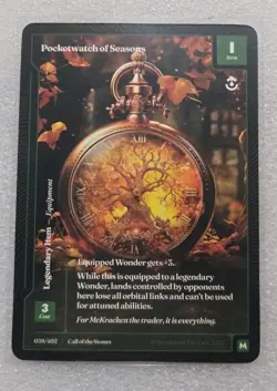 Wonders of The First Call Of The Stones Pocketwatch of Seasons Mythic Legendary - Image 1