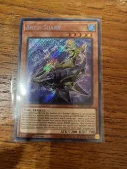Yugioh Abyss Shark RA03-EN030 Secret Rare 1st Ed - NM - Image 1