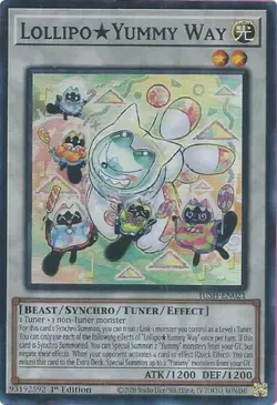 1x LollipoYummy Way (Super Rare) - 1st Edition NM Eng YuGiOh - Justice Hunters - Image 1