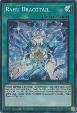1x Rahu Dracotail - 1st Edition NM Eng YuGiOh - Justice Hunters - Image 1