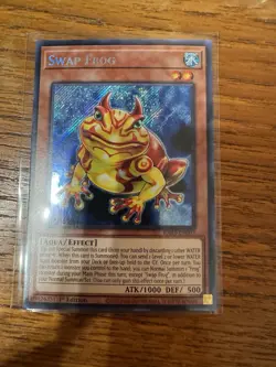 Yugioh - Swap Frog Secret Rare RA03-EN005, Near Mint, 1st Edition - Image 1