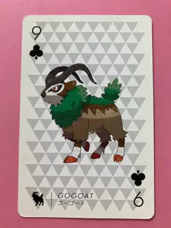 Pokemon X Nintendo Playing Card Gogoat 9 of Clubs Card 2013 Japanese F/S - Image 1