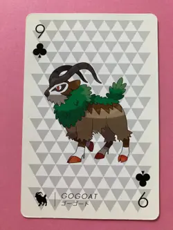 Pokemon X Nintendo Playing Card Gogoat 9 of Clubs Card 2013 Japanese F/S - Image 2