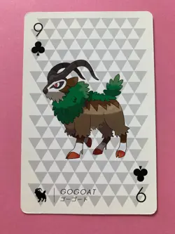 Pokemon X Nintendo Playing Card Gogoat 9 of Clubs Card 2013 Japanese F/S - Image 3