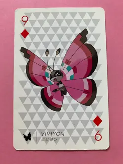 Pokemon X Nintendo Playing Card Vivillon 9 of Diamonds Card 2013 Japanese F/S - Image 3