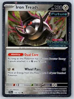 Iron Treads (Cosmos Holo) [Stamped] Temporal Forces 118/162 Pokemon Card NM - Image 1