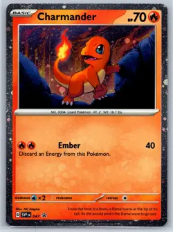 Charmander Scarlet Violet 151 SVP 047 Promo Cosmos Holo (Pixel) Pokemon Card NM - Image 1