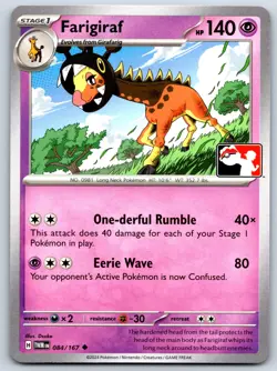 Farigiraf - Prize Pack Series - Twilight Masquerade 084 Pokemon Card NM - Image 1