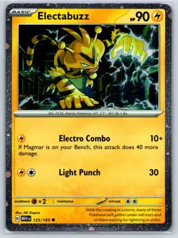Electabuzz (Cosmos Holo) Scarlet Violet 151 Promo 125/165 Pokemon Card - Image 1