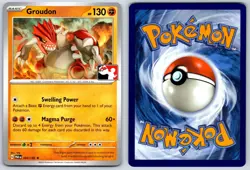 Groudon - Prize Pack Series 093/182 Stamped Pokemon Card NM - Image 3