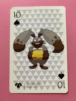 Pokemon X Nintendo Playing Card Diggersby 10 of Clubs Card 2013 Japanese F/S - Image 2