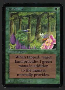 ***Alpha Wild Growth*** MTG Alpha Magic Kid Icarus - Image 1
