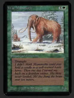 ***Alpha War Mammoth*** MTG Alpha Magic Kid Icarus - Image 1