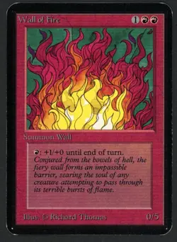 ***Alpha Wall of Fire*** MTG Alpha Magic Kid Icarus - Image 1