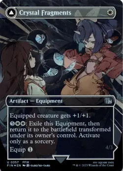 Crystal Fragments BORDERLESS FOIL Final Fantasy Magic MTG NM - Image 1