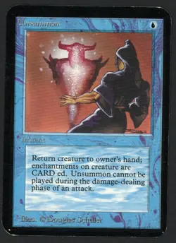 ***Alpha Unsummon*** MTG Alpha Magic Kid Icarus - Image 1