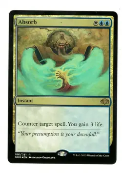 MTG Absorb Foil Dominaria Remastered Magic The Gathering TCG - Image 1