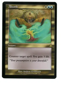 MTG Absorb Retro Frame Dominaria Remastered Magic The Gathering TCG - Image 1