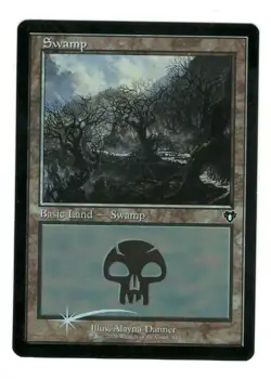 MTG Swamp 443 Retro Frame Commander Masters Magic The Gathering Foil - Image 1