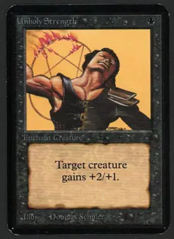 ***Alpha Unholy Strength*** MTG Alpha Magic Kid Icarus - Image 1