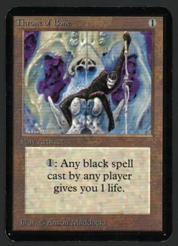 ***Alpha Throne of Bone*** MTG Alpha Magic Kid Icarus - Image 1