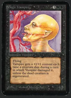 ***Alpha Sengir Vampire*** MTG Alpha Magic Kid Icarus - Image 1