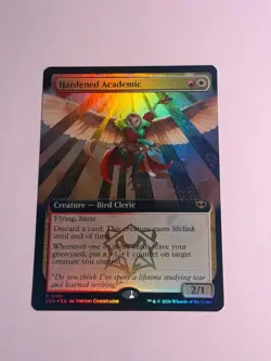 Hardened Academic Foil Extended Art Secrets of Strixhaven NM MTG - Image 1
