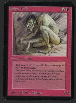 ***Alpha Sedge Troll (Ring Ding & Light Warp)*** MTG Alpha Magic Kid Icarus - Image 1