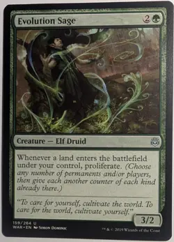 Evolution Sage x1 War of the Spark Magic the Gathering MTG LP/NM - Image 1