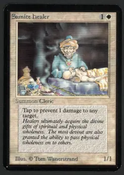 ***Alpha Samite Healer*** MTG Alpha Magic Kid Icarus - Image 1